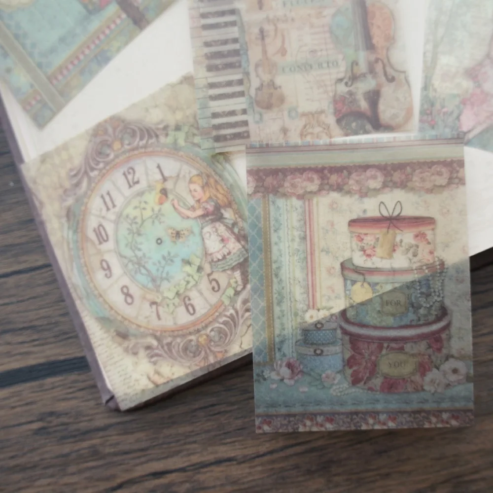 6*8cm 30pcs Fairy Tale World In The Book Design Paper Creative Craft Paper Background Scrapbooking Gift Use