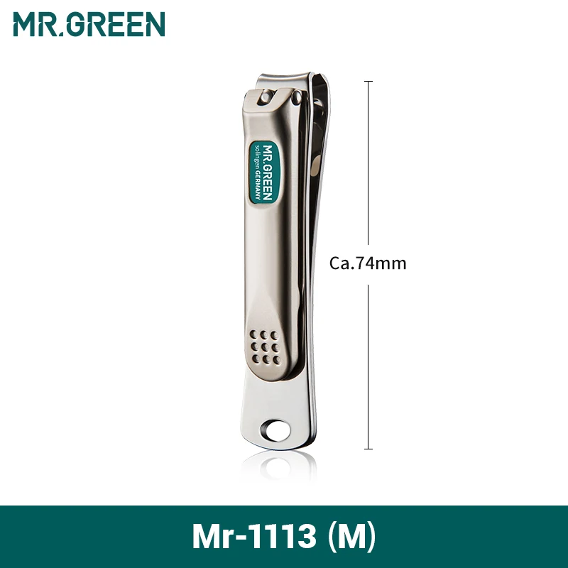 MR.GREEN Nagelknipper Roestvrij staal Gebogen mes Clipper Vingernagelschaar Cutter Manicure gereedschap trimmer met nagelvijlen