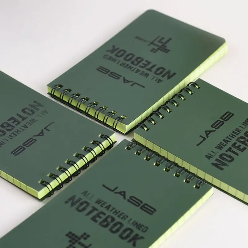 Cuaderno impermeable para todo tipo de clima, papel de escritura, libro de notas militar, acampada al aire libre