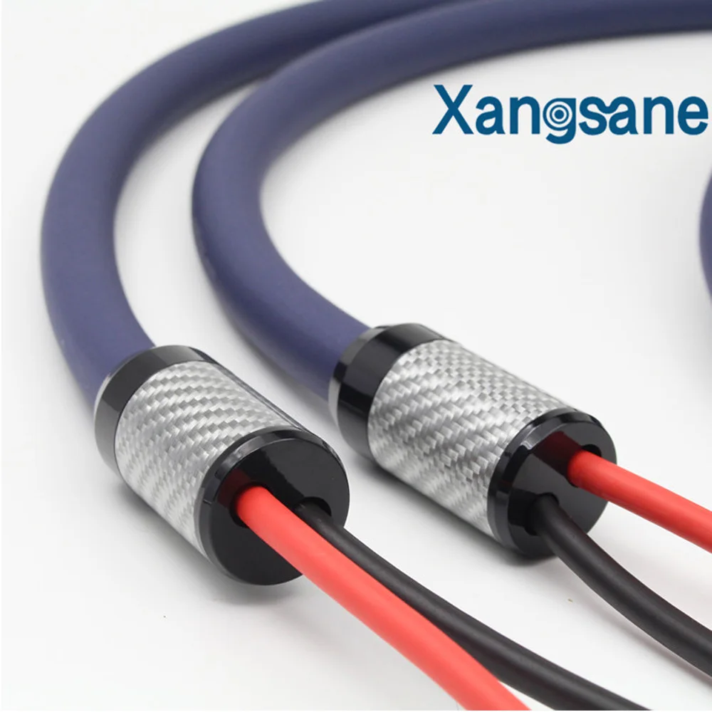 Audiophile OFC  speaker cable 1 Pair OFC audio cable HI-FI high-end amplifier speaker cable Banana plug cable