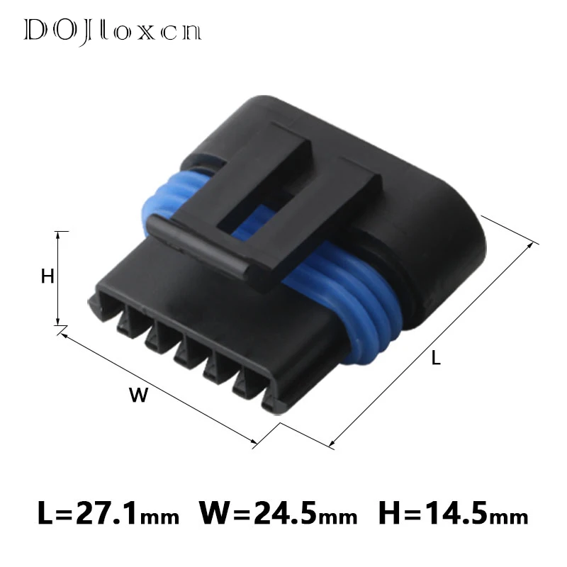 1/5/10/20/50 Sets 6 Pin Delphi Automotive Waterproof Connector Male Female Electronic Accelerator Pedal Plug Connectors 12066317