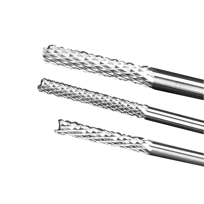 เครื่องตัดข้าวโพดโลหะผสมทังสเตนเหล็กแผงวงจร PCB Milling CUTTER 4 มม.6 มม.เครื่องแกะสลักหัวตัด