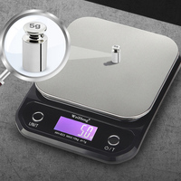 3kg/5kg/10kg 0.1g Digital Food Kitchen Scale LCD Display Multi-function Stainless Steel Weighing Food Scale Cooking Tool Balance