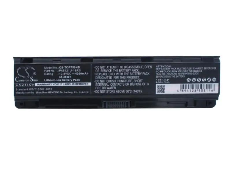 

cameron sino 4200mah battery for TOSHIBA Satellite P70 P70-A P75 P75-A P75-A7100 P75-A7200 P000573260 PA5121U-1BRS PABAS274