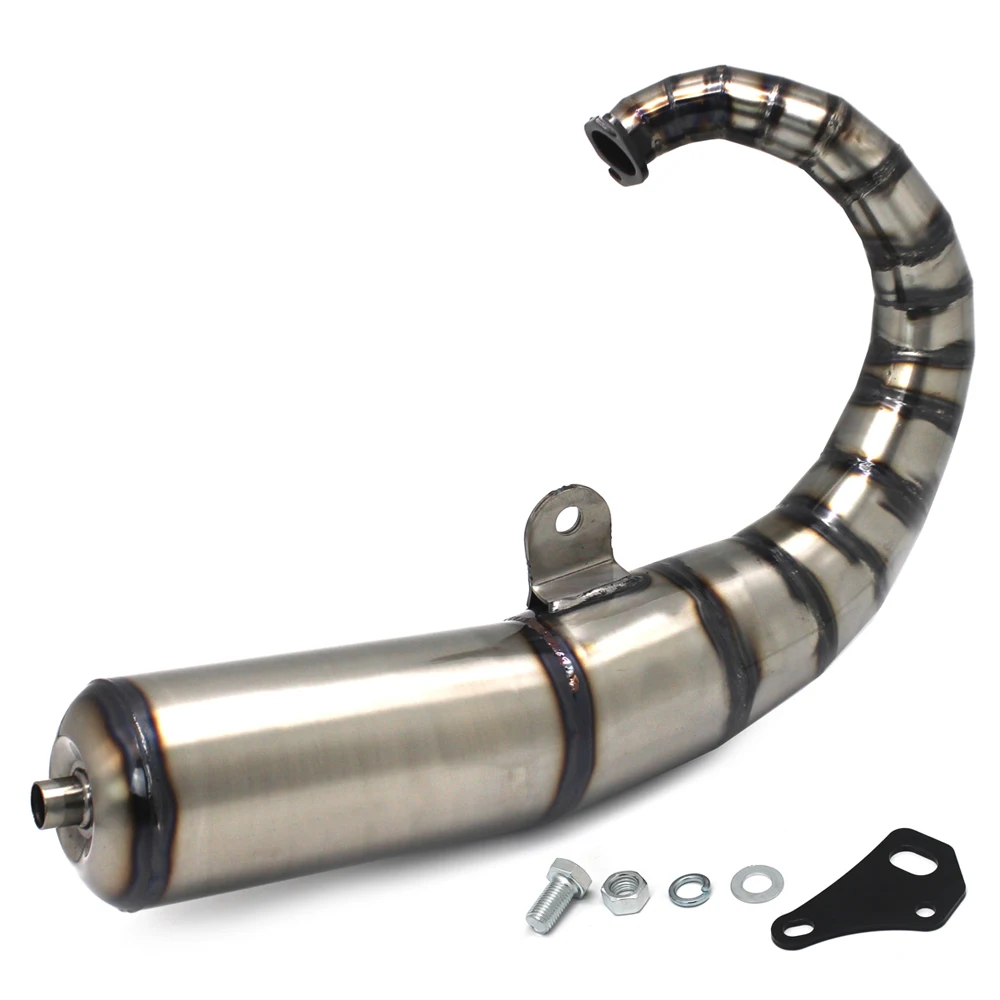 JISO 90cc racing scooter exhaust system for Honda DIO AF18 AF25 AF28 Racing muffler Pipe