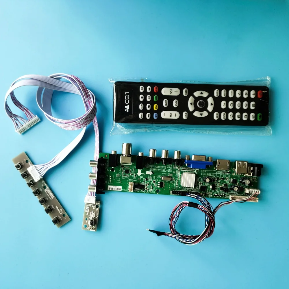 

Kit For N116B6-L06/N116B6-L07 11.6" Signal controller HDMI AV DVB-T DVB-T2 board digital LED USB VGA TV 40pin 1366X768 remote