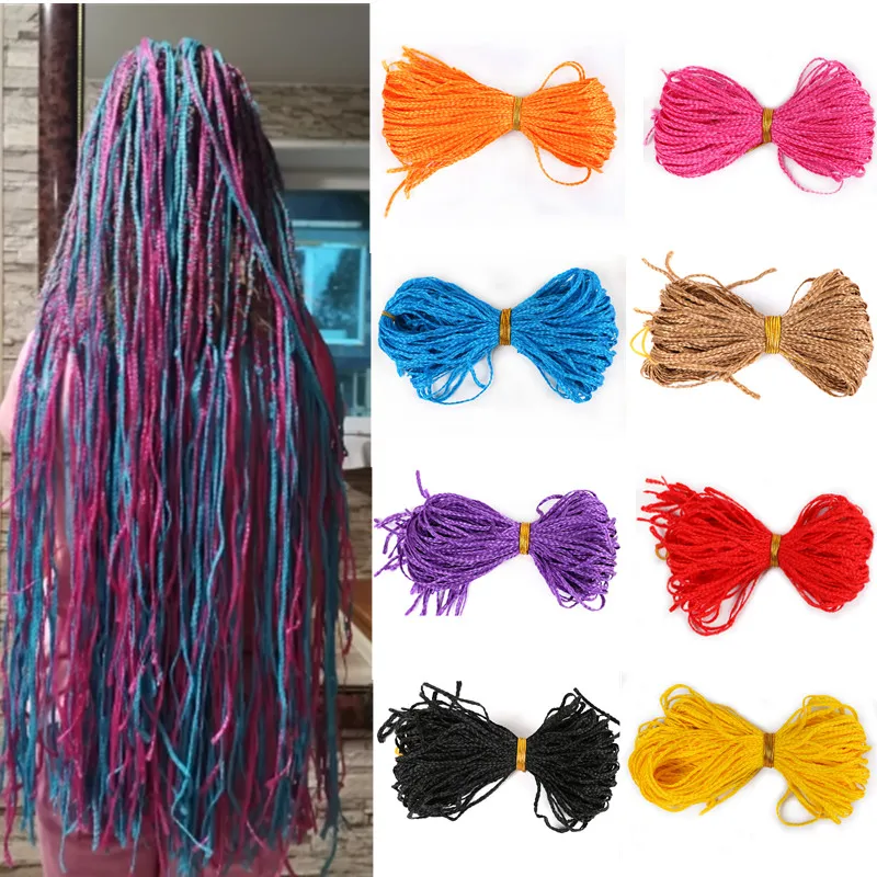 Full Star 28'' ZiZi Box Braids Synthetic Hair Extensions Crochet Braiding  Blue Gray Blonde Crochet Hair 24 Strands 50 g/pack