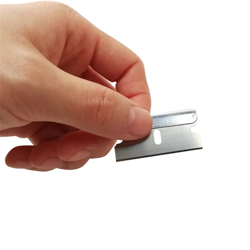 1 zestaw metalowych ostrzy łopaty do czyszczenia ekranu telefonu komórkowego Ostrze łopaty do folii Zdejmowana maszyna Skrobak do kleju Ostrze czyste 39 * 19 mm