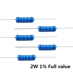 20pcs 2W 1% Metal film resistor 4.7K 5.1K 5.6K 6.2K 6.8K 7.5K 9.1K 10K 12K 15K 18K 20K 22K 24K 27K 30K 33K 39K 43K ohm