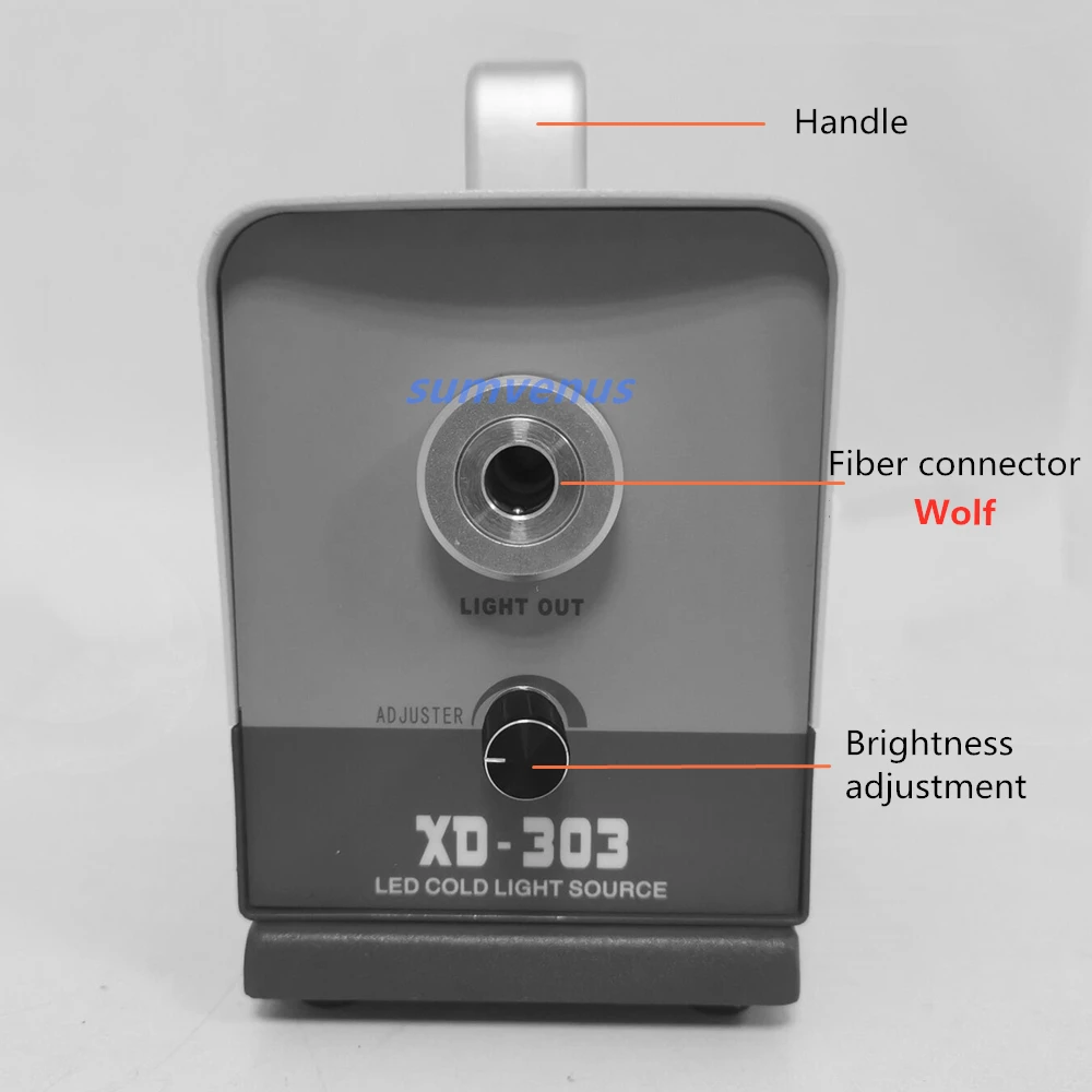 MINI sorgente di luce fredda medica a LED portatile adatta per interfaccia lupo endoscopio in fibra ottica esame chirurgia ginecologia animali