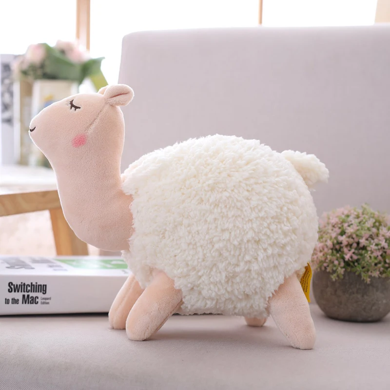 Peluche en alpaga Kawaii pour enfants, jouets pour bébés, animaux en peluche, cadeaux pour filles, décoration de la maison