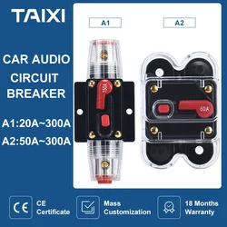 TAIXI Car Truck Battery Circuit Breaker Self-recovery DC12V 24V 20A 30A 40A 50A 60A 80A 100A 125A 150A  Auto Audio Fuse Holder