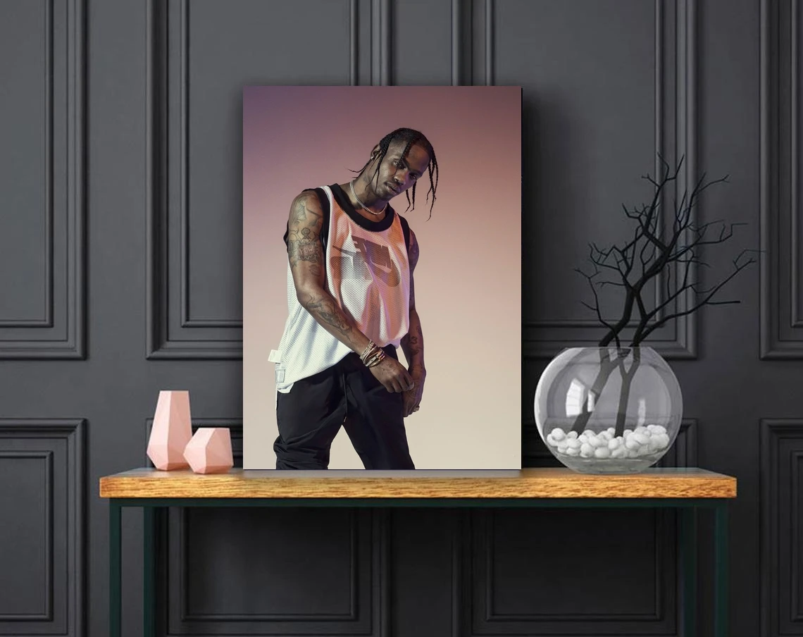 Travis Scott Music Poster Rap Poster Home Wall Painting Decoration (No Frame)