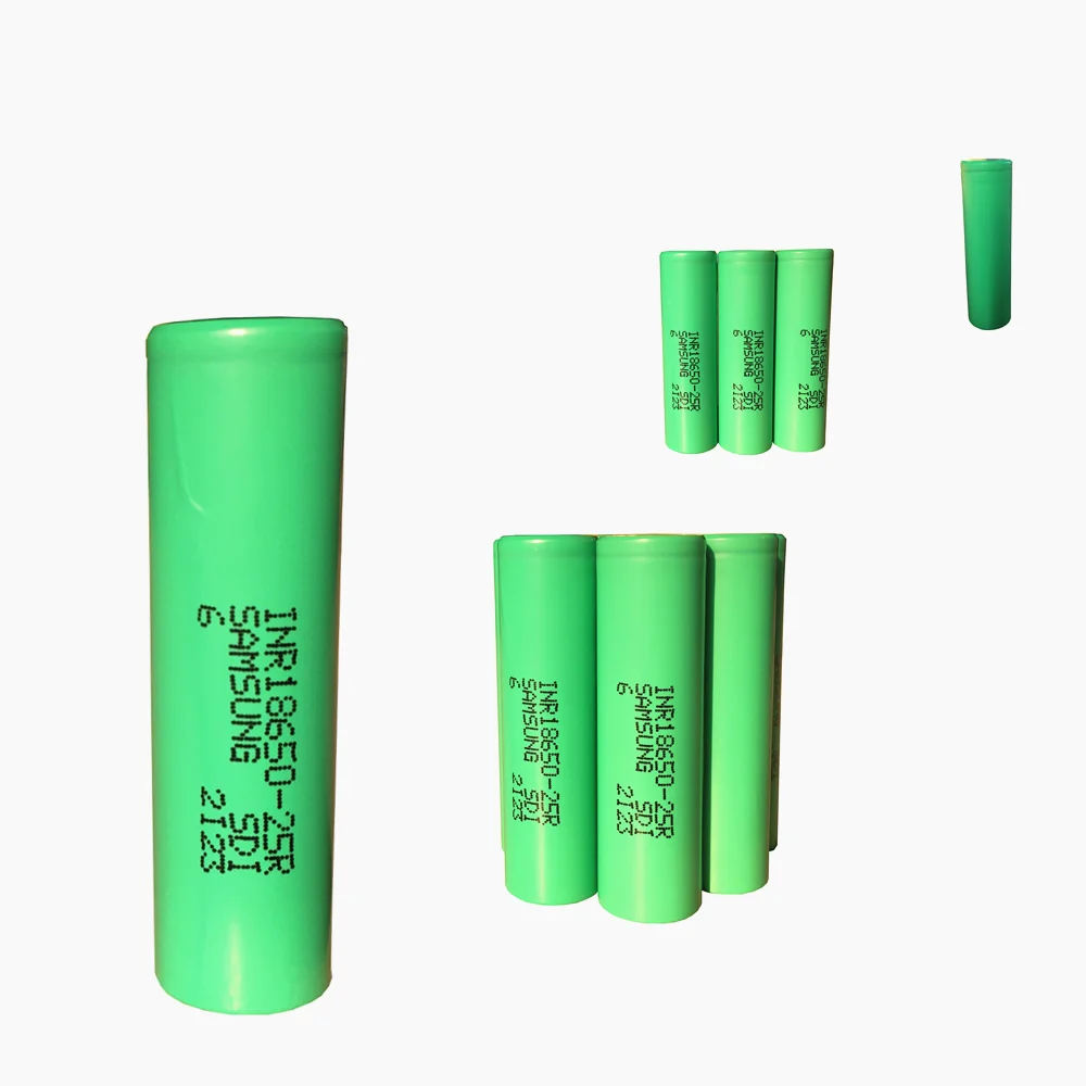 Batteria al litio ricaricabile 3.7 2500 V 18650 mAH 20a inr 18650 25r per tutti i tipi di prodotti elettronici