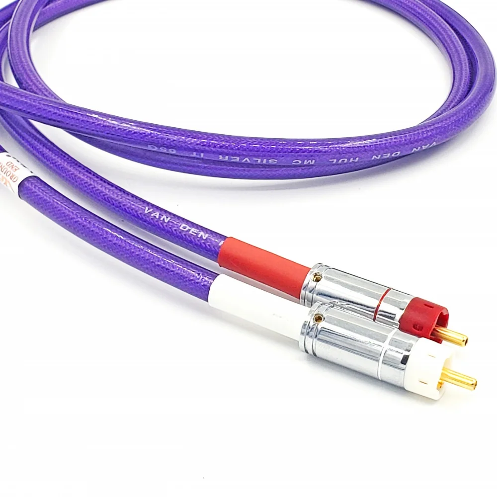 

VANDENHUL gold / silver plated RCA fa-p2.1 high quality balanced audio signal interconnection cable customized from 1m