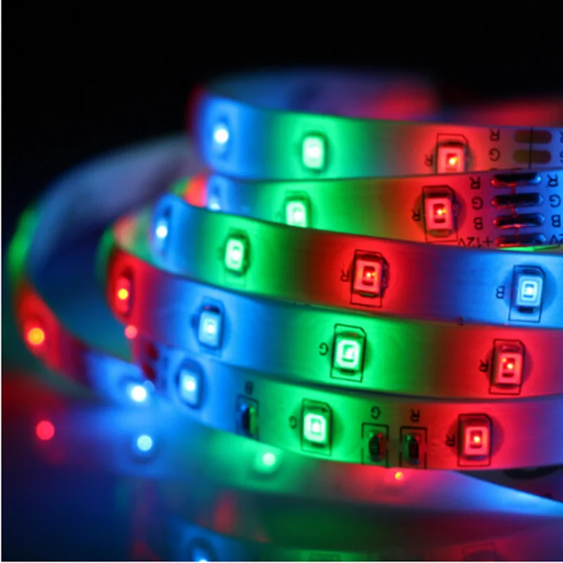 SMD 2835 (3528) LED Strip DC5v 12v white warm RGB 60LED/m flexible low-power lighting flowing water multi-color light strip