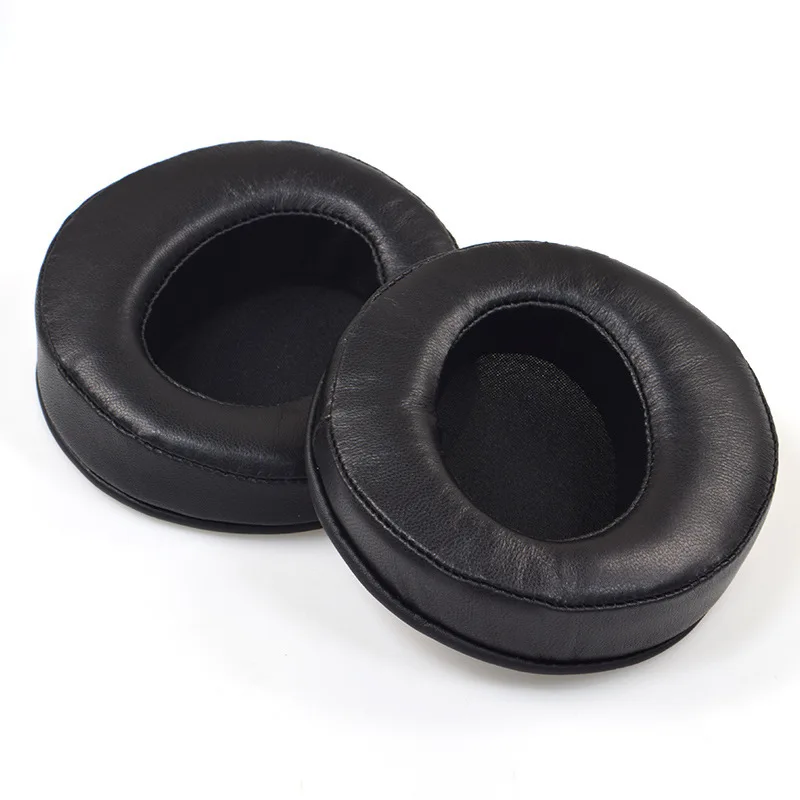 

110MM Round Sheepskin Leather Memory Foam Earpads For Razer For sony For AKG for ATH Headphones Earpad Cups Soft