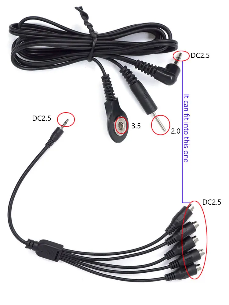 Elektro kabel do podłączenia penisa elektryczny stymulujący zaciski na sutki korek analny Electro Shock Wire E-stim linia akcesoria erotyczne seks