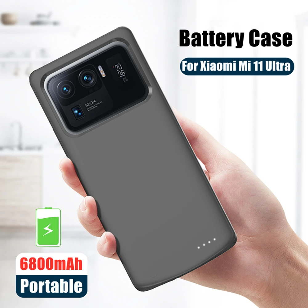6800mAh External Battery Charger Cases For Xiaomi Mi 11 Pro Power Bank Charging Case For Xiaomi Mi 11 Ultra portable Power Case