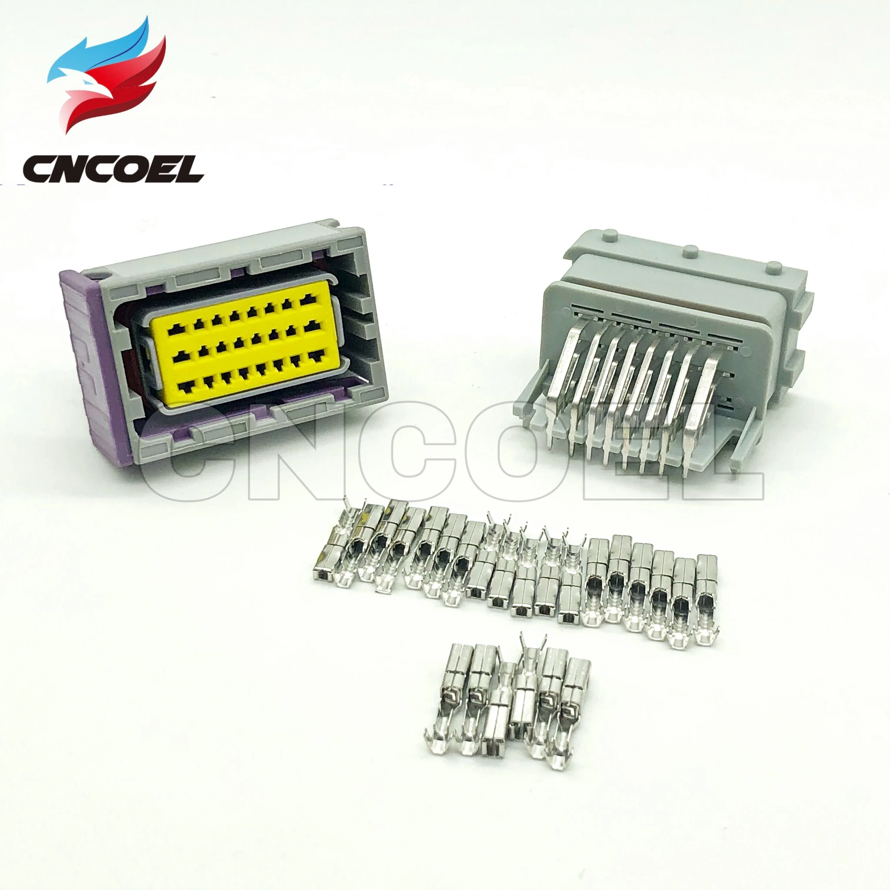 5/10 Sets 24 pin ecu automotive gray male and female connector 211PC249S80005 HCCPHPE24BKA90F