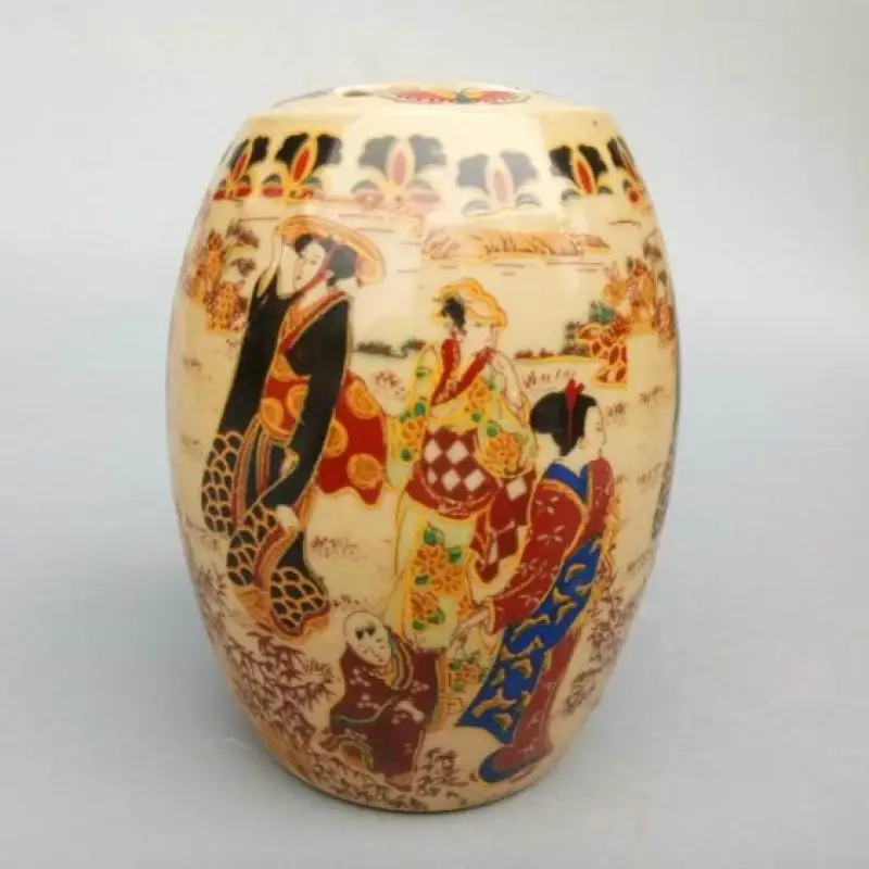 Very Good Chinese Old Porcelain Handwork Painting Belle Pot Home Living Room desktop Retro Decoration Ornaments