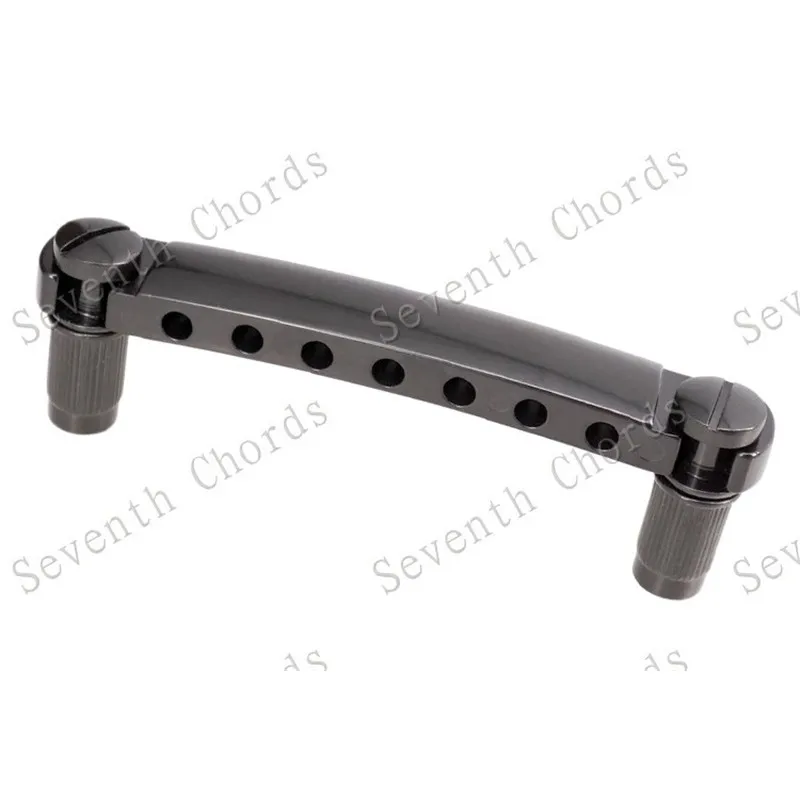 EIN Set 7 Saiten Brücke Und Saitenhalter Für E-gitarre Chrom Und Schwarz Für Wählen Musical Instrument Zubehör Teile – Detail 18