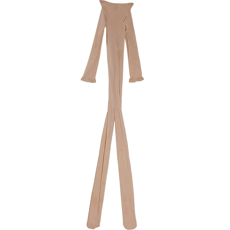 Sexy Men Warm Underwear 3D High Density Silky Soft Velvet Bodystocking Open Crotch Penis Sheath Cock Pouch Tights Bodysuit