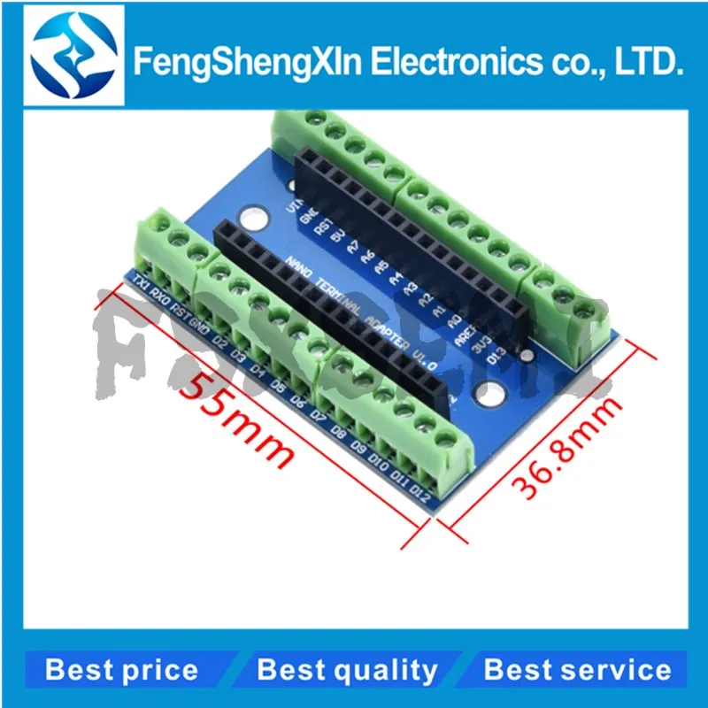 1pcs NANO V3.0 Controller Terminal Adapter Expansion Board NANO terminal expansion board for arduino Nano version
