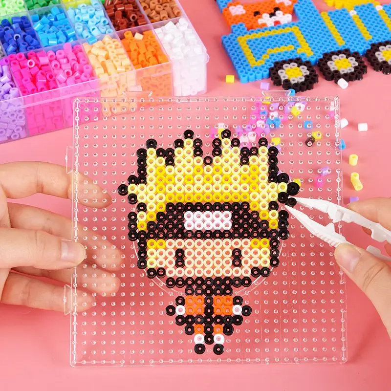 Hama Beads Ferro Educação Beads, 3D Puzzle Beads, Brinquedo Educação, Garantia Perler, Fuse Beads, 24, 48 Cores, 2,6 milímetros