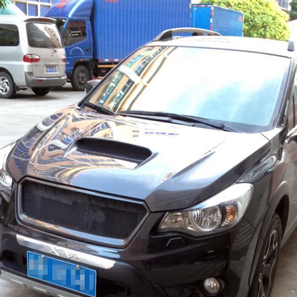 XV Real Carbon Fiber Front Racing Grill Body Kit Auto Bumper Mesh Guard for Subaru XV 2011-2014 Not Logo Car Accessories