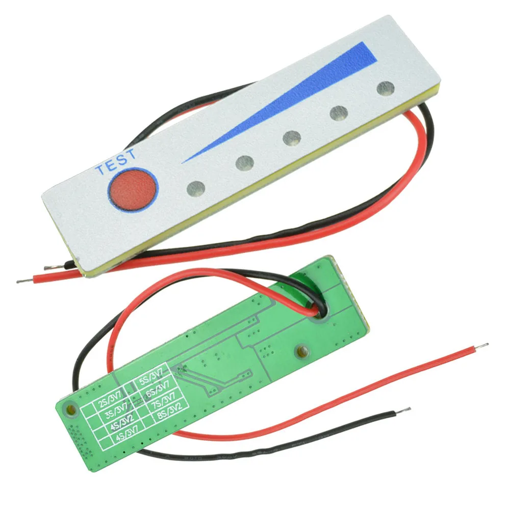 2S/3S/5S/6S 12V BMS 18650 Li-ion Lithium Battery Capacity Indicator PCB Module Battery Power Level Tester LCD Charge discharge