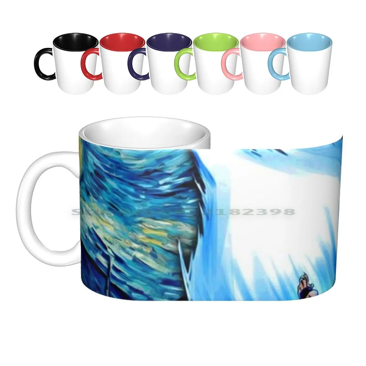 Blue Sky Strengh Ceramic Mugs Coffee Cups Milk Tea Mug Z Soguku Z Kai Z Games Z Episodes Z Uper Z Characters Z Season 1 Z Movie