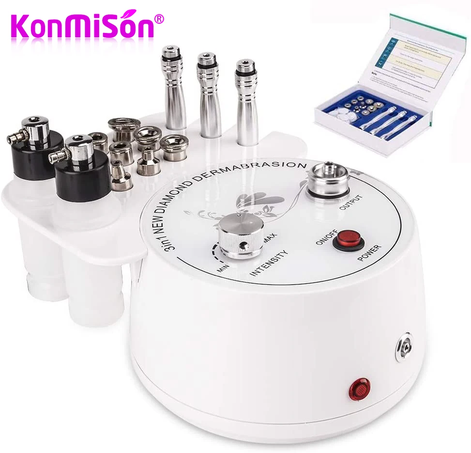 3 in 1 Diamond Microdermabrasion Dermabrasion Machine Facial Care Salon Equipment for Skin Peeling Rejuvenation Lifting Tighten