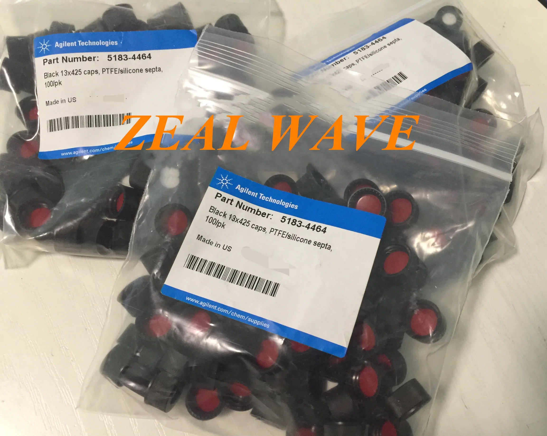 

Agilent 4ml Sample Bottle Threaded Bottle Black Cap PTFE Red Silicone Rubber Septum 5183-4464