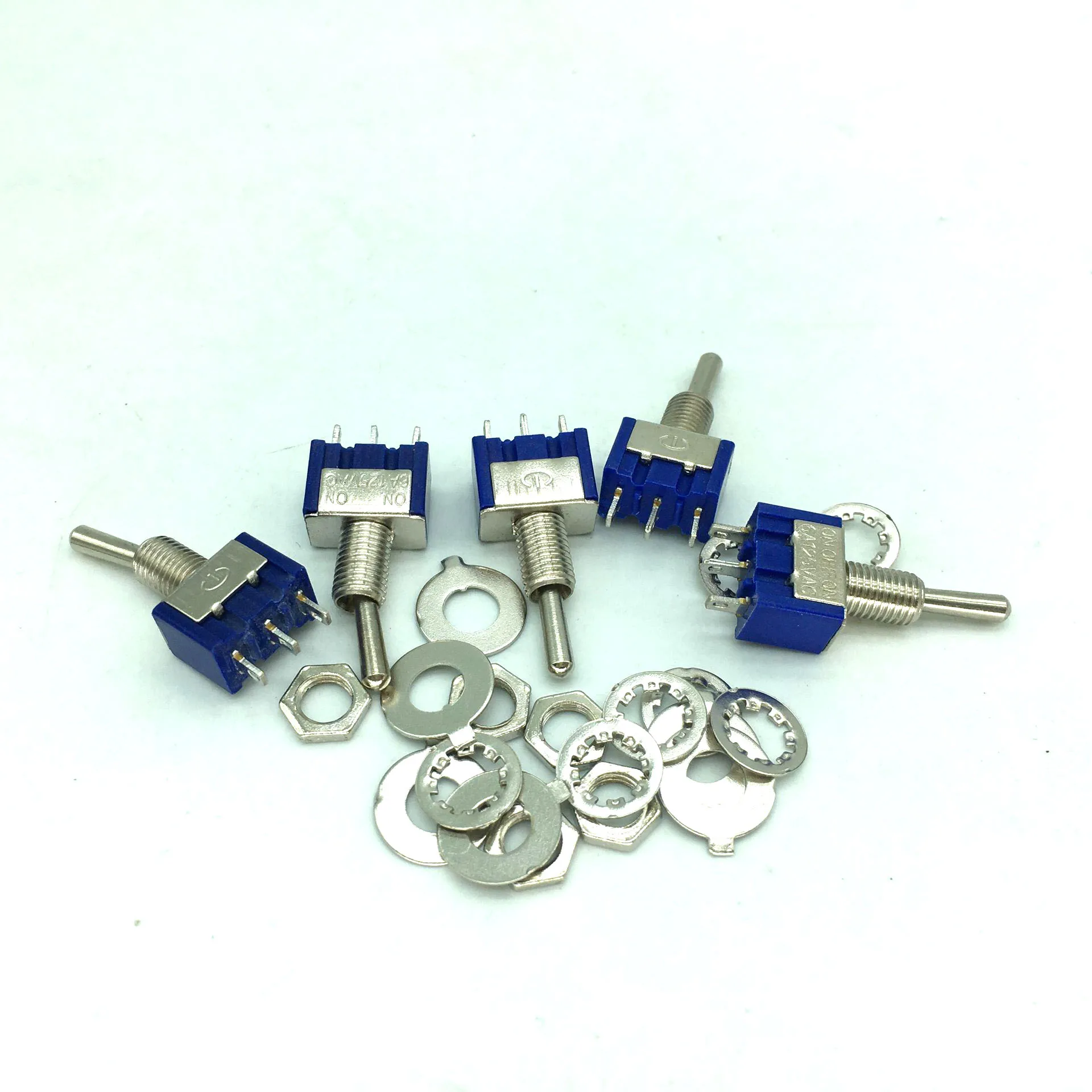 10 pcs 2 Position MTS-102 ON-ON SPDT Toggle Switch Mini Switches Latching Switch 3 Position MTS-103 ON-OFF -ON SPDT DPDT