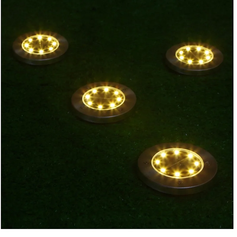 LED Solar  Lawn Light Warm/Cool White Ground Lamp Waterproof Buried/Garden/Landscape Channel Outdoor Lighting