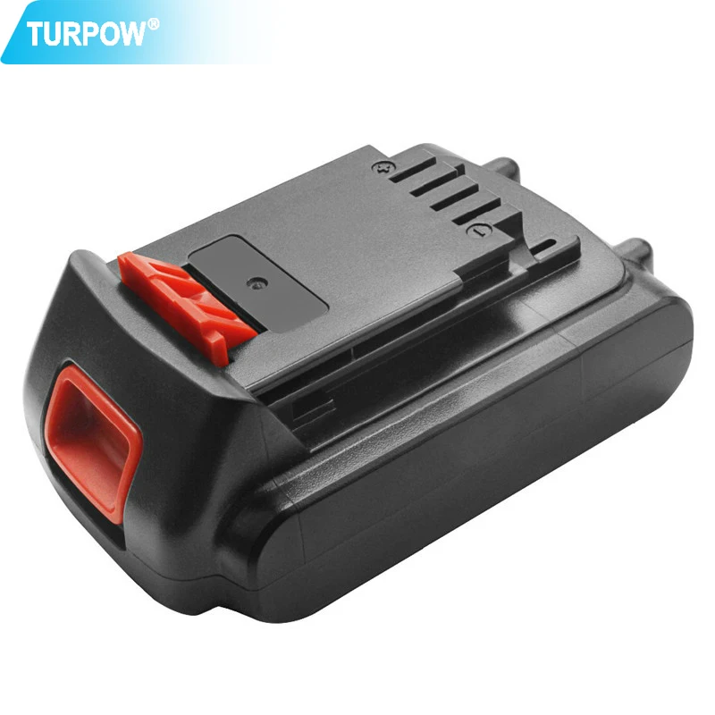 New Turpow 18V/20V 3000mAh Li-ion Rechargeable Battery Power Tool Replacement Battery for BLACK & DECKER LB20 LBX20 LBXR20