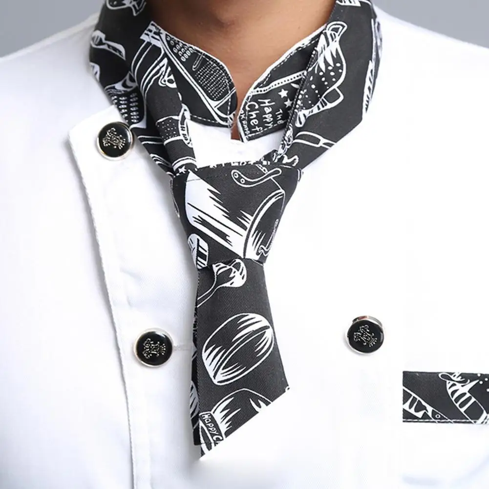 Men Aprons Chef Neck Tie Neckerchief Scarf Home Kitchen Restaurant Hotel Waiter Sweat Towel Women Apron