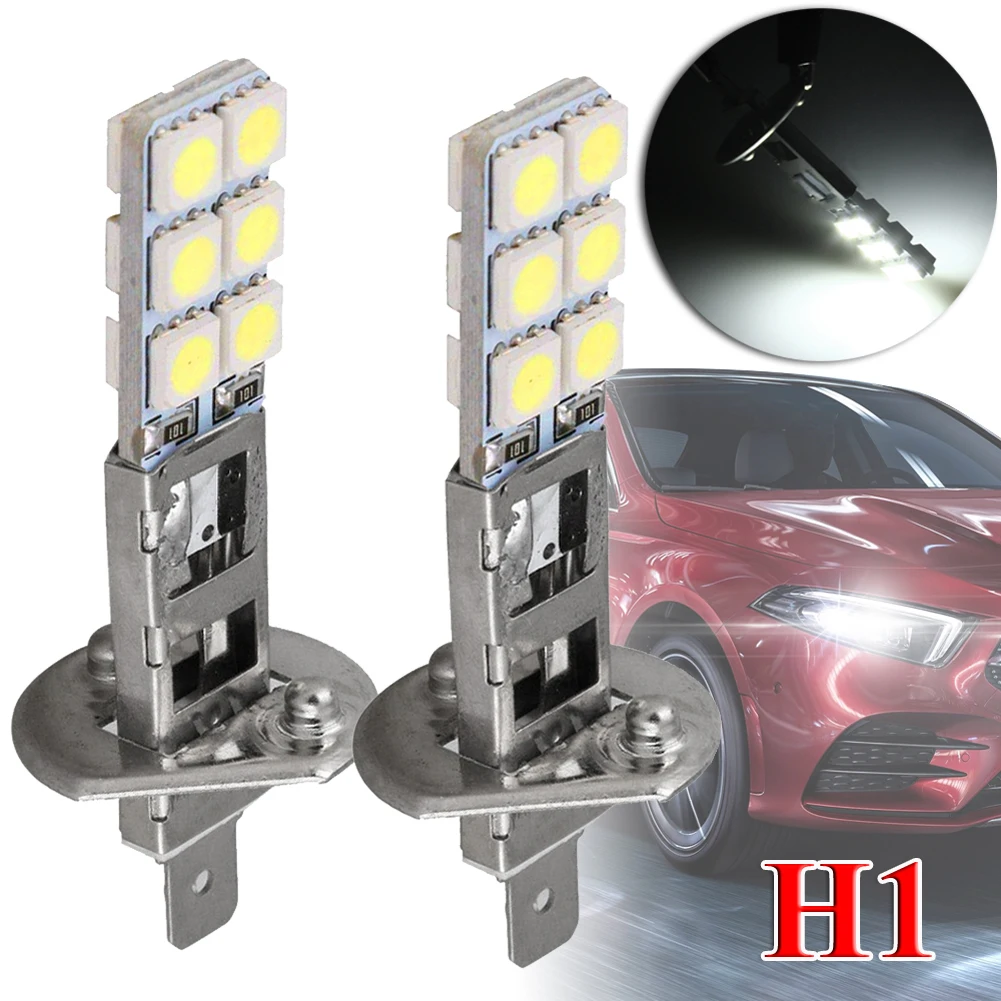 2PCS NEW H1 6000K Super White 55W LED Headlight Bulbs Kit Fog Driving Light Car Accessories Dropshipping