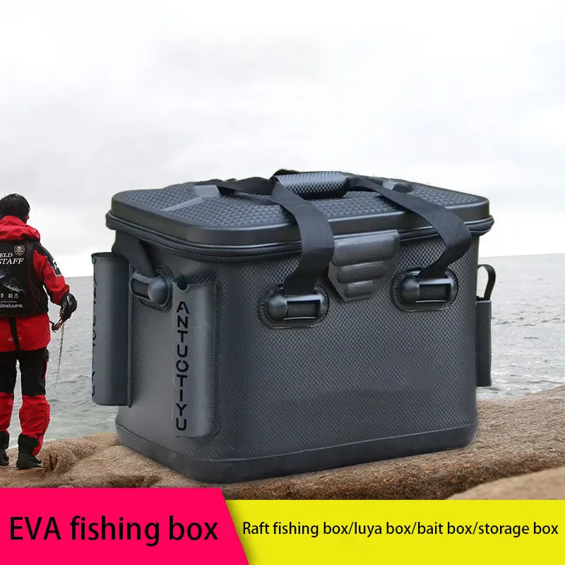 Durable, Thick EVA Fishing Tackle Box, Waterproof, Large-Capacity Multi-Function Accessory Box Accessory Bag, Fishing Supplies