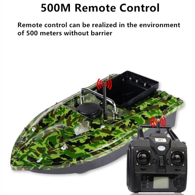 Intelligent GPS Positioning RC Nesting Boat 500M Carrying 1.5KG Anti-Wind And Wave One-Button Return Remote Control Fishing Boat