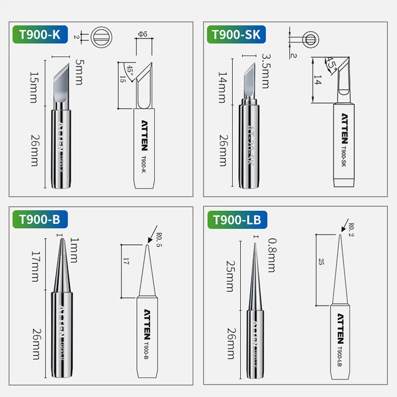 ATTEN Original Authentic T-900 Tip For 936 Solder Station