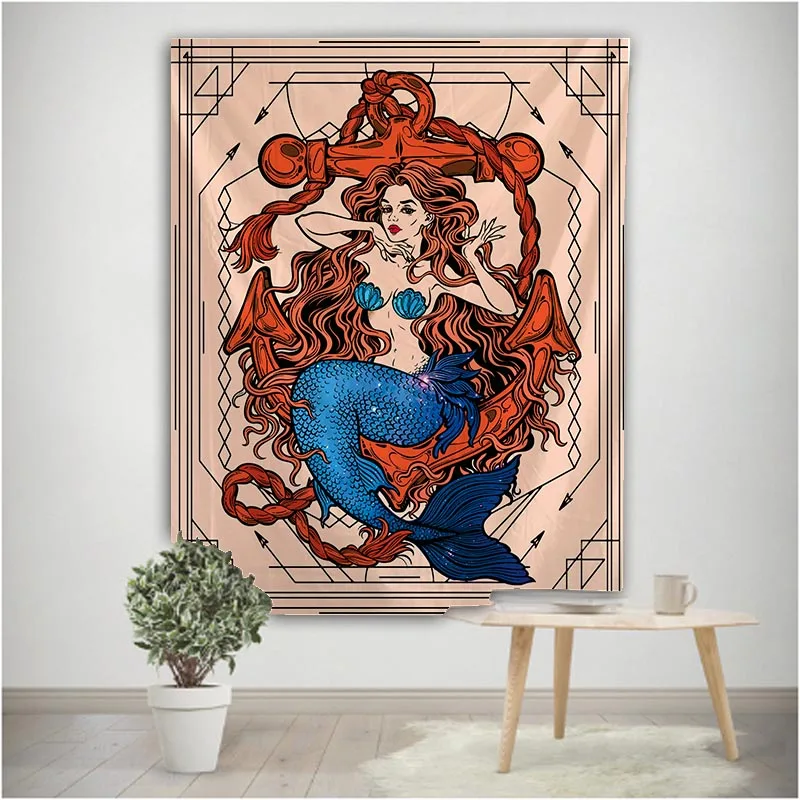 Luna e Sirene arazzo Mandala appeso A Parete Arazzi Hippie Casa Boho Decor mandala Arazzo Da Parete