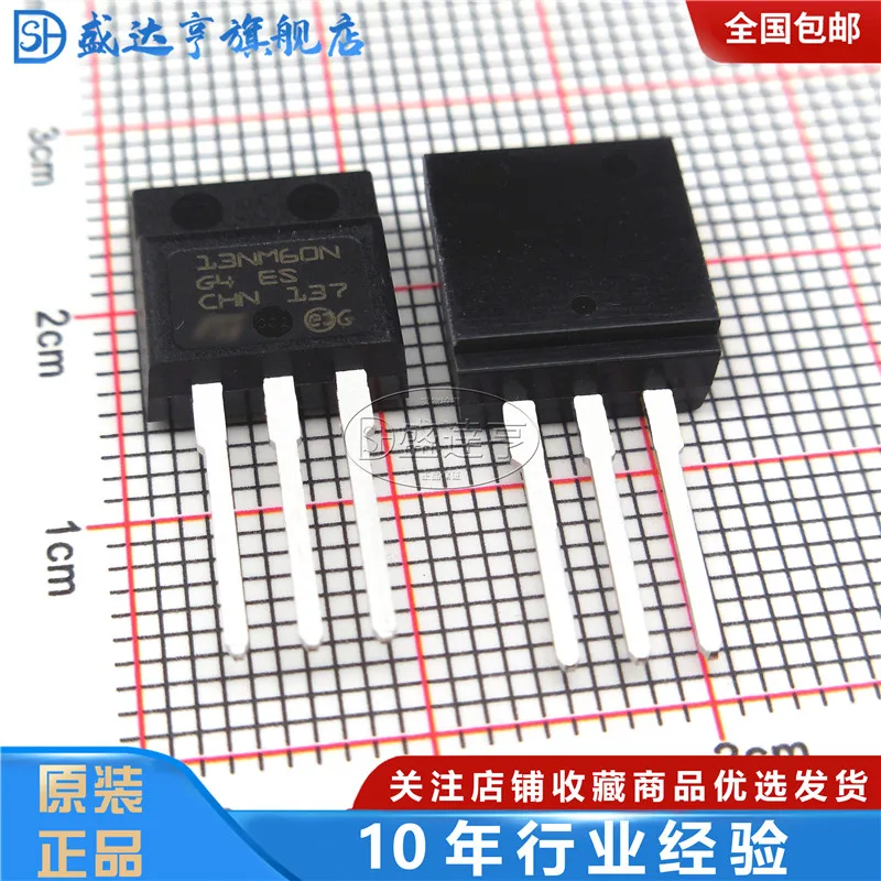 10Pcs/Lot STFI13NM60N 13NM60N 13A 600V TO262 High-Power Dip MOSFET Triode New Original In Stock