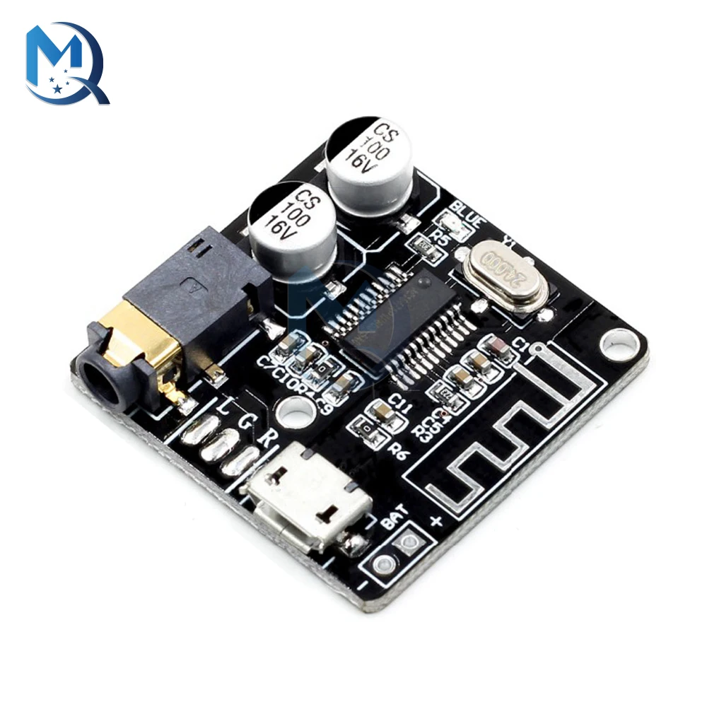 Bluetooth Audio Receiver Board Bluetooth 5.0 MP3 Lossless Decoder Board Wireless Stereo Music Module 3.7-5V XY-BT-Mini