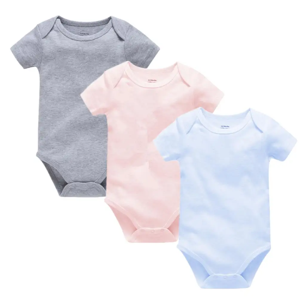 

Unisex Infant Baby Overalls Bodysuits Outfit New Body Boy Girl Jumpsuit Bebes 0-24M Solid Short Sleeve Newborn Baby Onesies