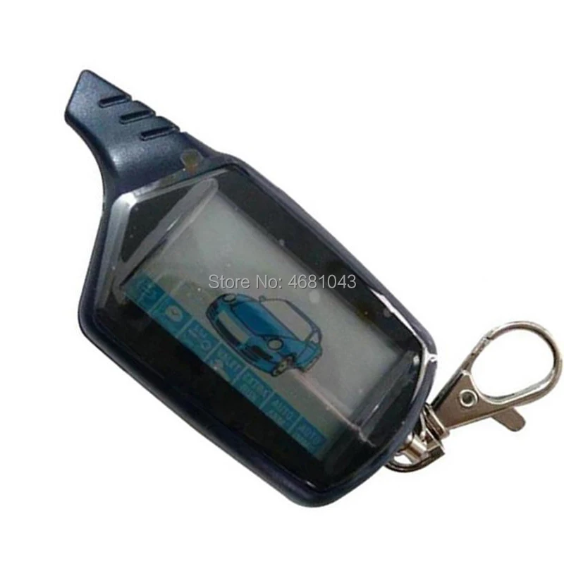 B 9 Russian Keychain LCD Remote Control + Silicone Case For 2 Way Car Alarm Engine Start Key Starline B9 / KGB FX-7 FX7 FX 7