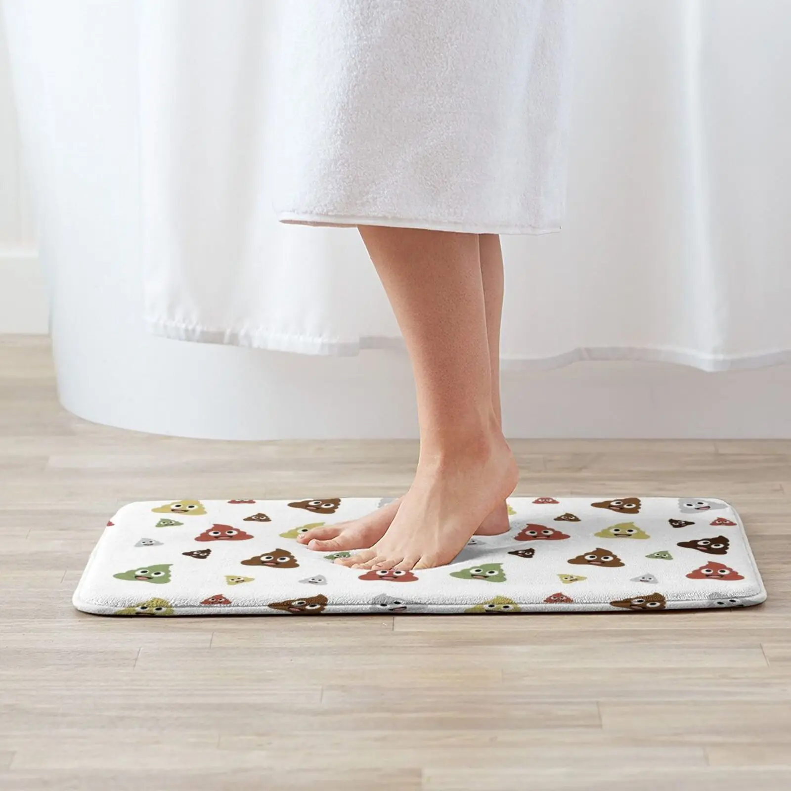 Kawaii Types Of Poops Entrance Door Mat Bath Mat Rug Luxury Inspiration Perfection Vintage Must Have Persian Motifs Fashion