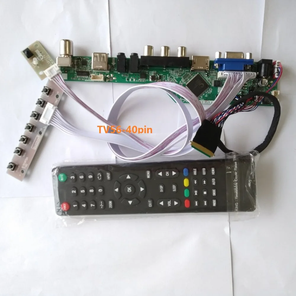 

kit for CLAA102NA0ACW LCD LED Controller driver board 10.2" Panel Screen 1024X768 TV AV VGA remote 30pin LVDS USB