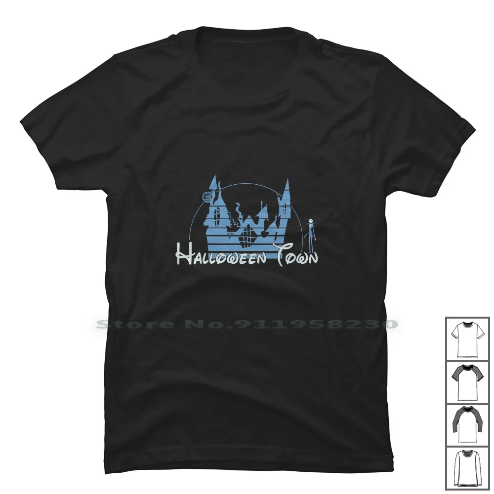 Horor Castle Ghost T Shirt 100% Cotton Halloween Seller Design Castle Movie Work Town Sign Host Cast Own Ast